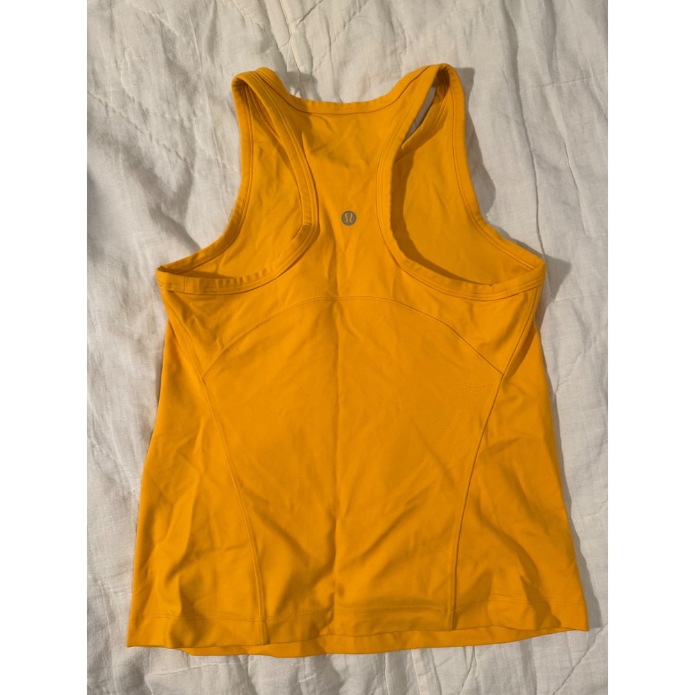 Lululemon Align Waist-Length
Racerback Tank Top High Neck Workout Orange Size 6